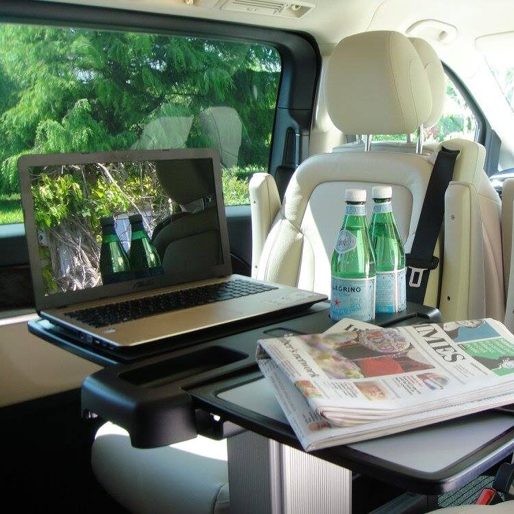 Inside a mercedes premium van