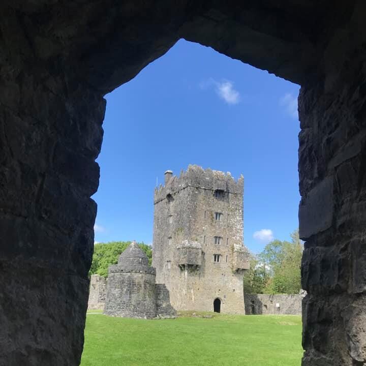 irish castle in sun